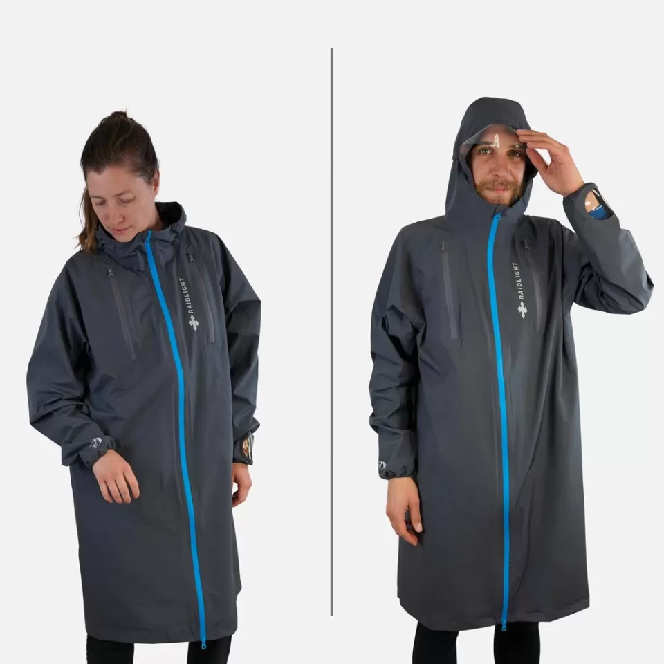 Vestes De Trail | Bivouac | Raidlight CAPE DE PLUIE MP+ 10K/10K Darkgrey