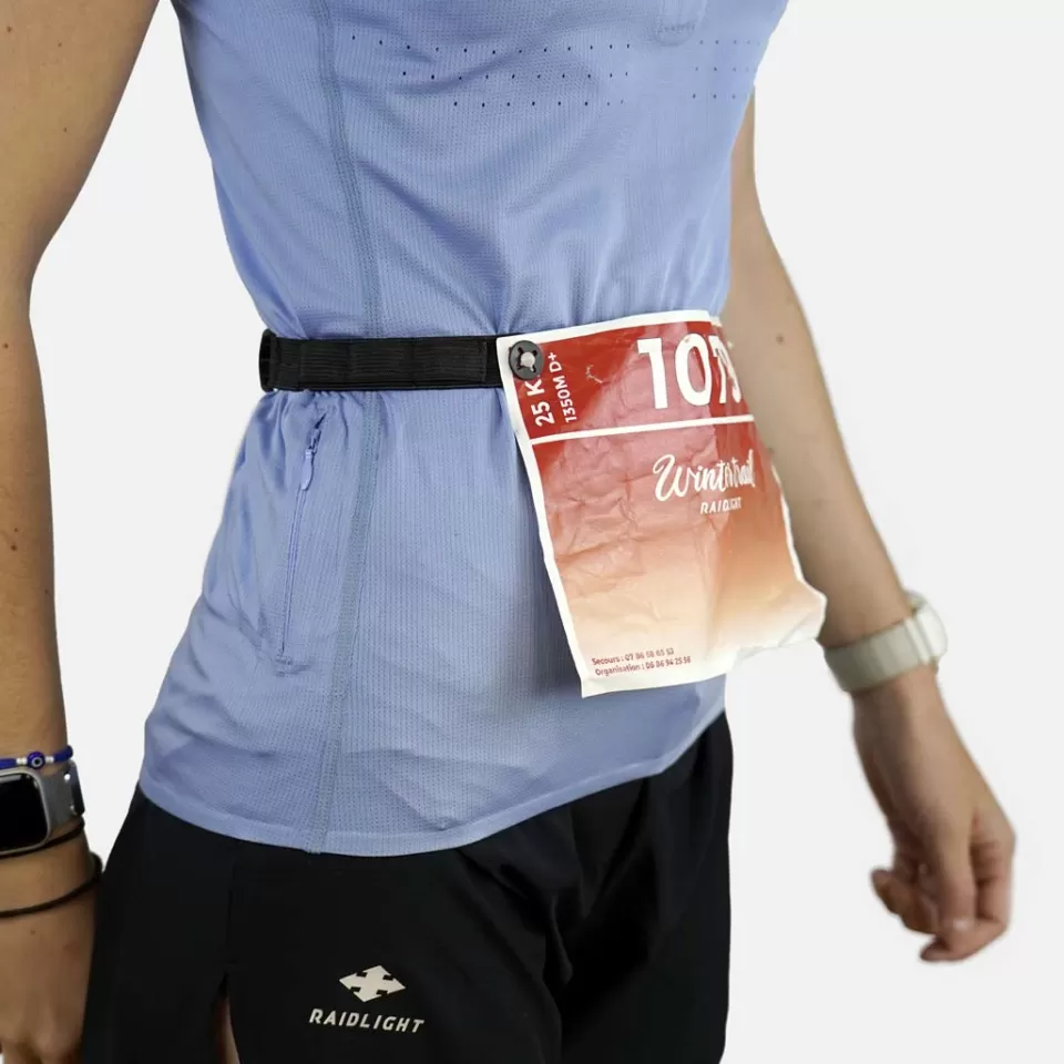 Ceintures De Trail | Sécurité | Raidlight CEINTURE PORTE-DOSSARD Black