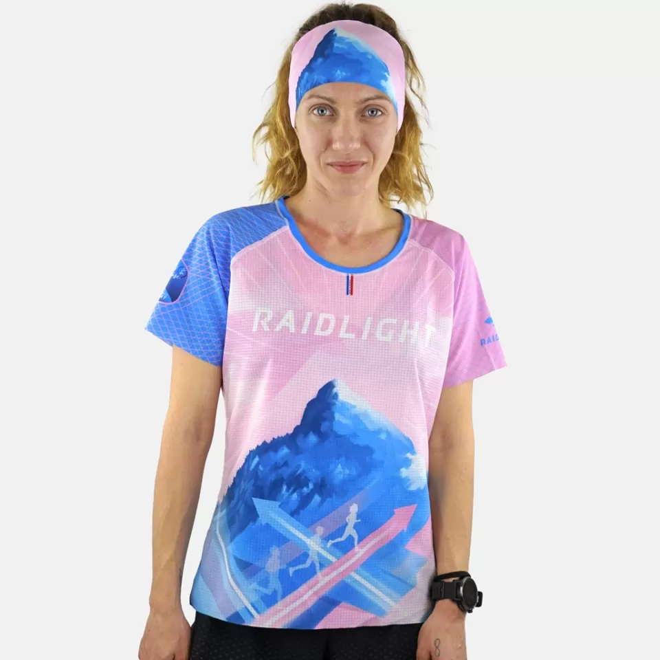 Maillots De Trail | Raidlight LAZER ECODRY Bluepink