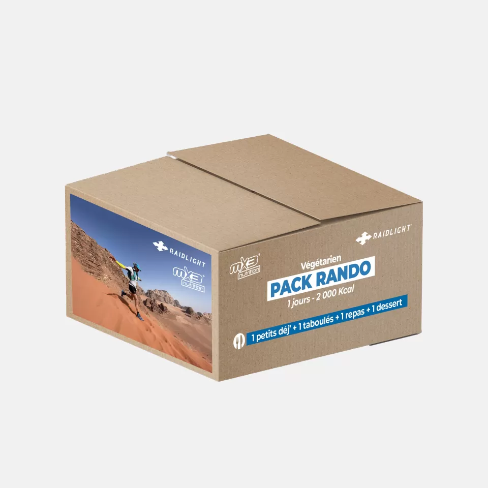 Nutrition | Nutrition | Raidlight Pack 24 heures aventure végétarien 2 000 Kcal - MX3