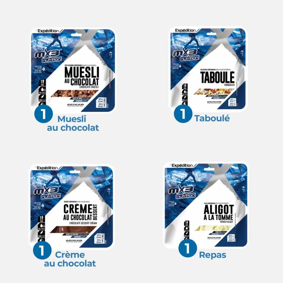 Nutrition | Nutrition | Raidlight Pack 24 heures aventure végétarien 2 000 Kcal - MX3