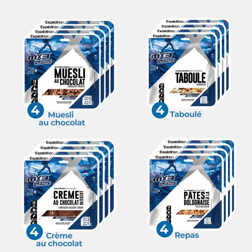 Nutrition | Nutrition | Raidlight Pack 4 jours désert 8 000 Kcal - MX3